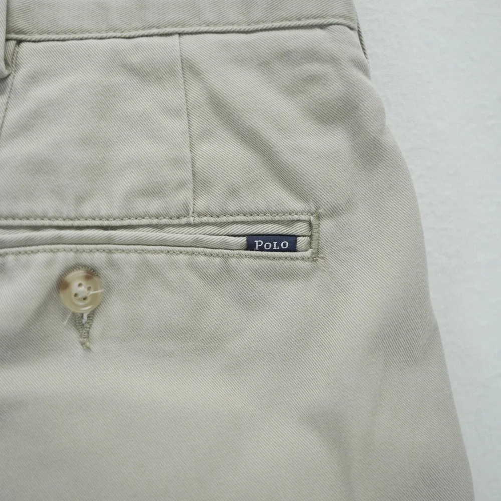 Polo Ralph Lauren Mens Classic Fit 6 Inch Chino Shorts Khaki Tan Size 40 Cotton